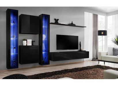 Living room furniture set designer 2x wall cabinet hanging display cabinet furnishings