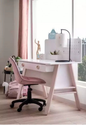 Functional bed complete bed children's furniture children's room pink 6-piece wood