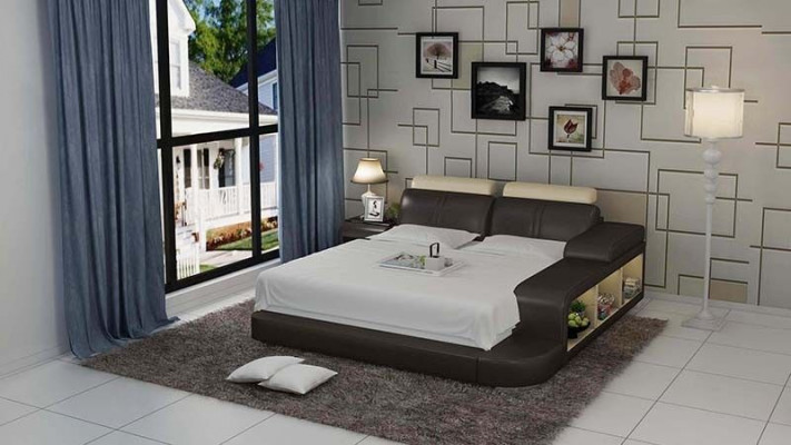 Bed Design Luxury Luxury Beds Leather Modern Bedroom 140/160/180 LB8810