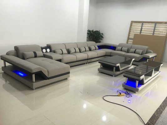 Design sofa complete set upholstery corner sofa corner couch couch sideboard table