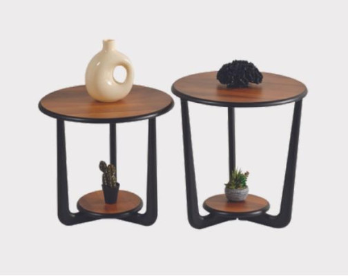Set of 2 Coffee Tables Side Table Designer Living Room Table Tables