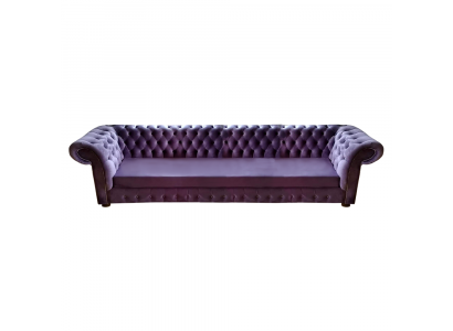 Modern design Chesterfield sofa, four-seater couch, living room furnishings