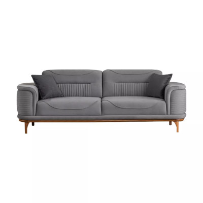 Modern gray sofa high-quality fabric for a living room new
