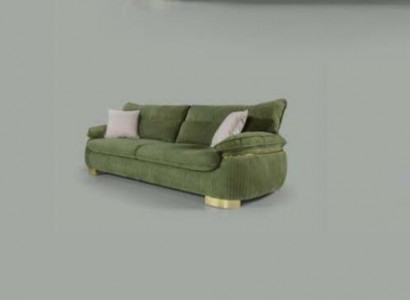 Modern textile sofas 3-seater couch upholstered furniture color green