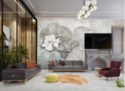 Luxury four-seater sofa, 4-seater sofas, living room, polyester, modern fabric design.