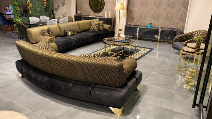 Three-seater sofa 3-seater luxury sofas living room couch fabric couches 260cm furniture