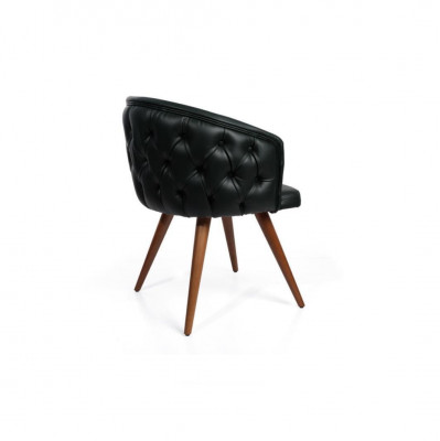 Black Modern Chair Designer Chesterfield Dining Chair Italian Style Upholstered Chairs