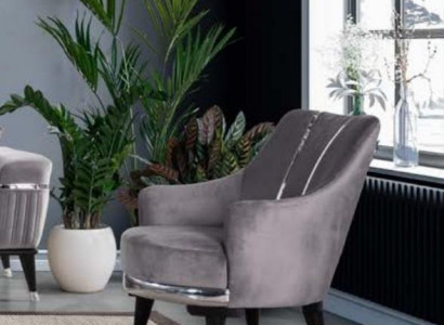 Armchair Single-Seater Sofas Living Room Textile Fabric Furniture Color Gray