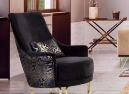Luxury Design Armchair 1-Seater Textile Lounge Club Upholstered Furniture