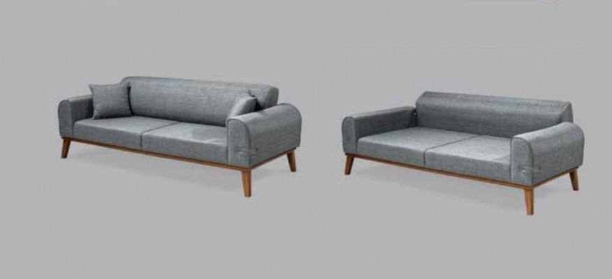 Modern sofa 3-seater design couch three-seater upholstered textile furniture