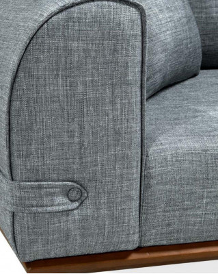 Modern sofa 3-seater design couch three-seater upholstered textile furniture