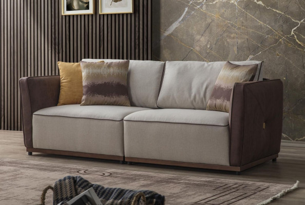 Two-seater sofa luxury 2 seater sofas seat living room modern polyester fabric new