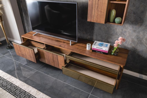 TV stand living room RTV lowboard sideboard dresser wall unit modern wood new