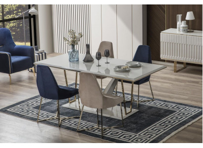 Dining group dining room dining table set dining chair dining group dining nook modern 5-piece set