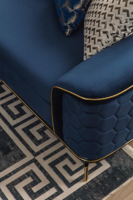 Three-seater sofa, 3-seater luxury sofas, living room, modern fabric design, textile fabric.