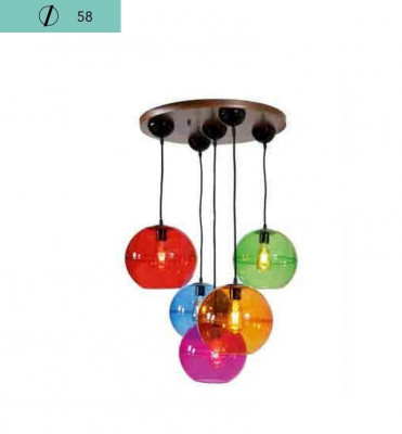 Design light ceiling lamps modern silver wall lamp chandelier colorful chandelier
