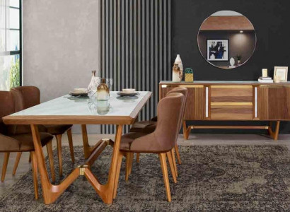 Dining table set 6-piece suite new dining table 4x chairs chair dining room set