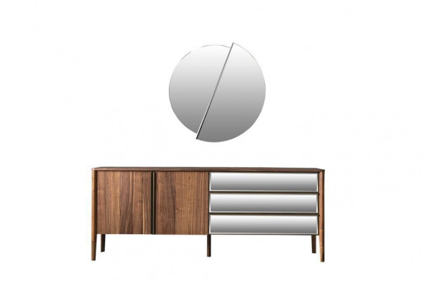 Complete Set Dining Set Dining Table Sideboard 4x Chairs Dining Group Furniture 6-piece.