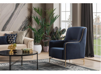 Armchair Single-Seater 1 Seat Club Chair Fabric Modern Chair Living Room Furniture Textile