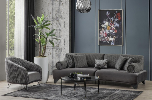 Armchair single-seater sofa couch upholstery 1 seat club chair fabric modern living room