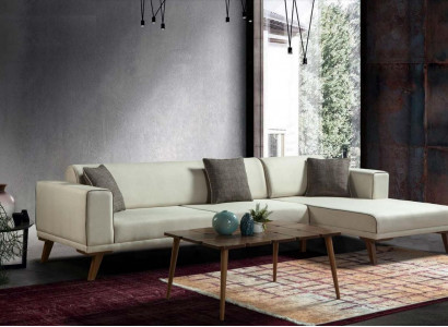 Corner sofa L-shape sofas couches corner couch upholstered furniture fabric white