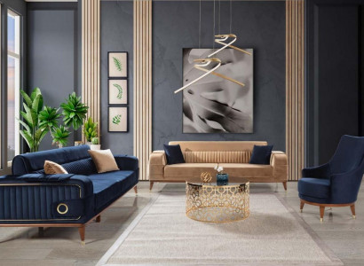 Luxury Sofa Set 3+3+1 Seater Set Design Sofa Upholstered Couch Modern