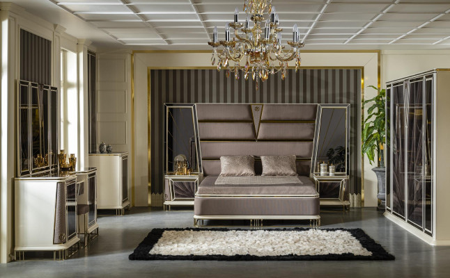 Dresser Gold Metal Furniture Bedroom Elegant Design Style Luxury Modern New