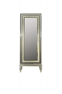 Mirror Gray Height Modern Standing Mirror Metal Floor Mirror Bedroom New