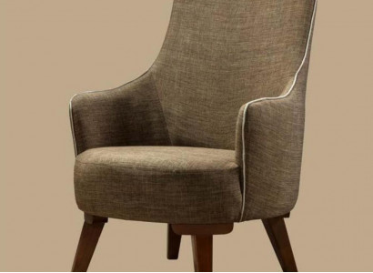Luxury Modern Armchair 1-Seater Design Living Room Upholstered Wooden Furniture