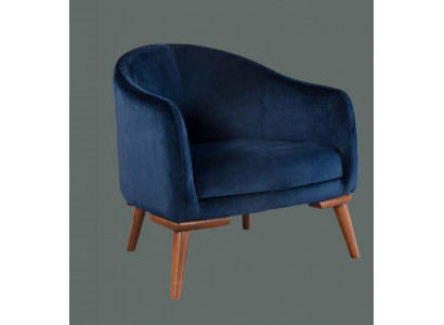 Modern armchair single-seater designer 1-seater upholstered fabric textile armchair new