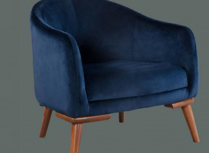 Modern armchair single-seater designer 1-seater upholstered fabric textile armchair new