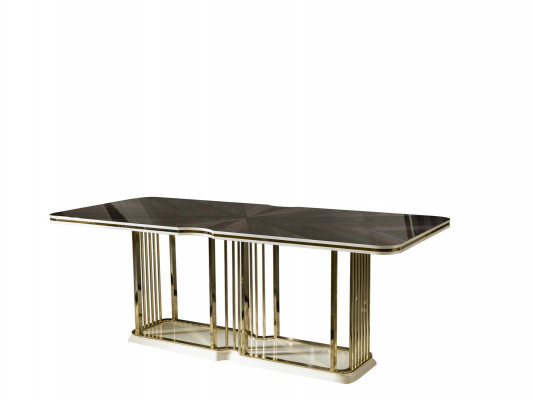 Dining Table Brown Luxury Tables Dining Room Table Metal Elegant Style Modern
