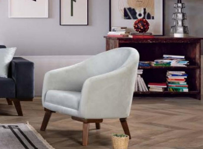 Upholstered Designer Textile 1-Seater Wood Upholstered Seat Sofas New Armchair Modern
