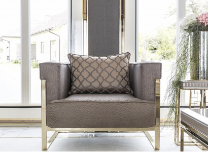 Armchair Beige Living Room Design Elegant Furniture Modern 1-Seater Beautiful Luxury New