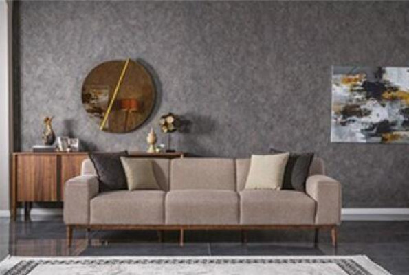 Complete couch set sofa set sofa 4+3+1 seater armchair group fabric luxury