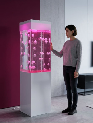 Design aquarium water column water column decoration jellyfish water wall