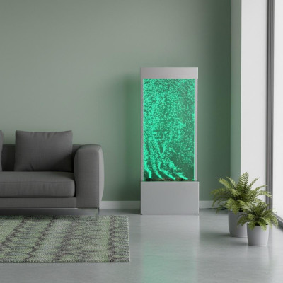 Partition wall designer stainless steel water columns column walls LED wall