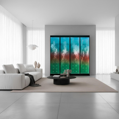 Modern partition water wall walls waterfall water wall LED