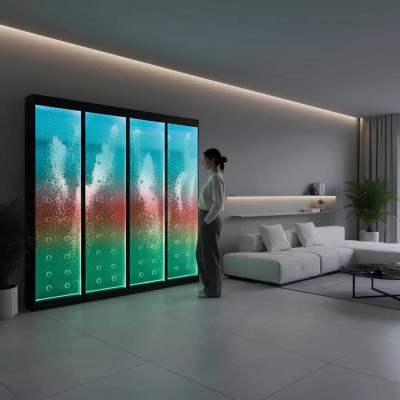 Modern partition water wall walls waterfall water wall LED