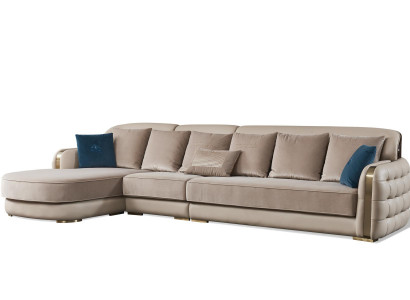 Sofa Leather L-shaped Couch Living Landscape Corner Sofa Suite Modern Couches