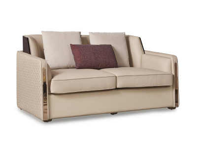 Sofa Couch Design Upholstery Modern Gray Textile Fabric Sofas 2 Seater Two-Seater