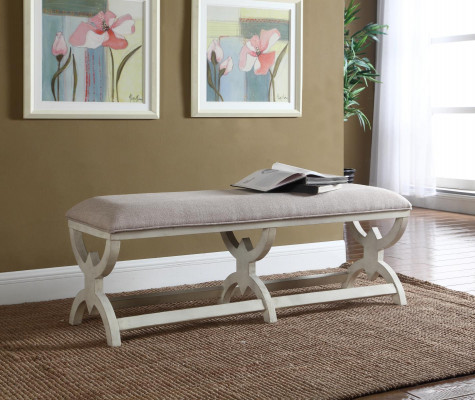 Stool Upholstered Stool Foot Furniture Living Benches Seat Leather Beige Design Ottoman