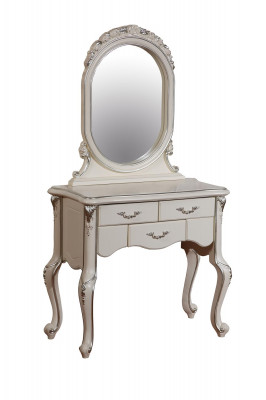 Classic dressing table with mirror luxury console dresser bedroom baroque