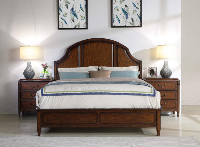 Bed Nightstand 3-piece. Bedroom Set Country House Luxury Complete Furniture Group New