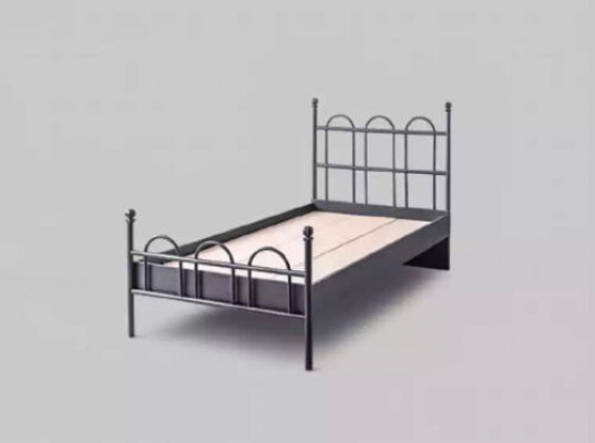 Black metal bed classic bed frame youth room black