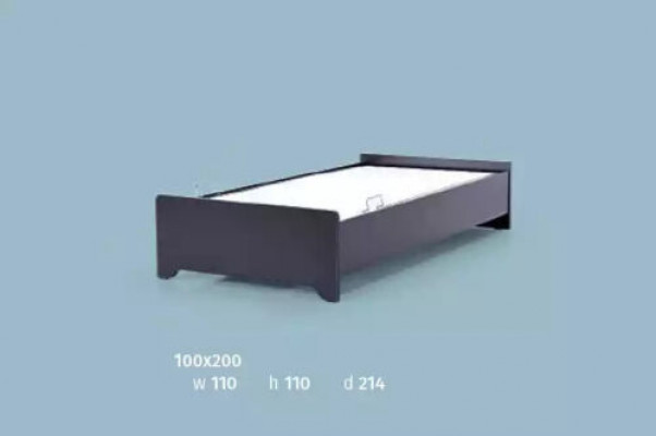 Designer beds children's bed youth bed wooden furniture with soft 100x200cm