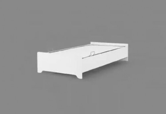 Wooden bed 100x200 single white youth bed in children's room bed frame