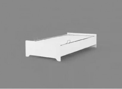 Wooden bed 100x200 single white youth bed in children's room bed frame