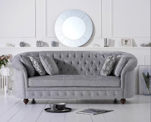 Chesterfield Sofa Couch Upholstery Fabric Leather Couches Upholstery Suite 3-Seater