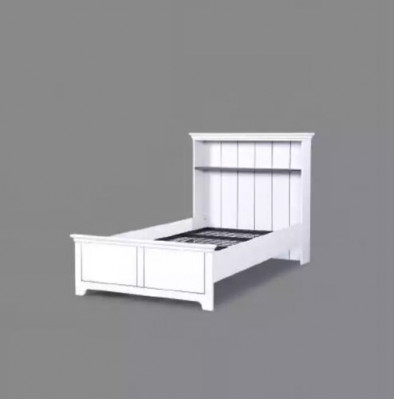 Wooden bed bedroom design luxury furniture youth room white classic